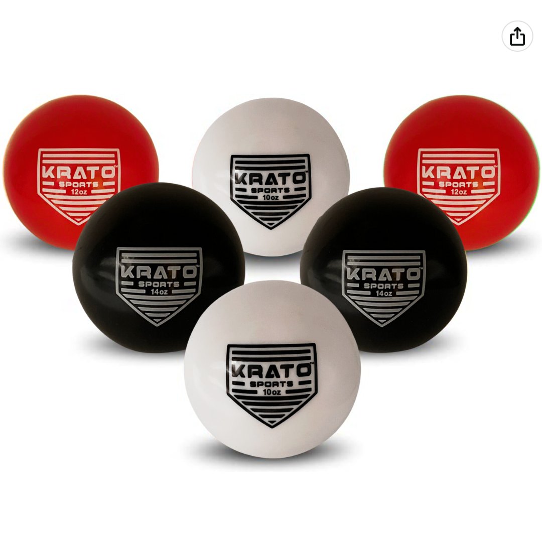 New Product ⚾️ Weighted Training Balls
We offer 10oz, 12oz, &amp; 14oz
Several package sets available at kratosports.com