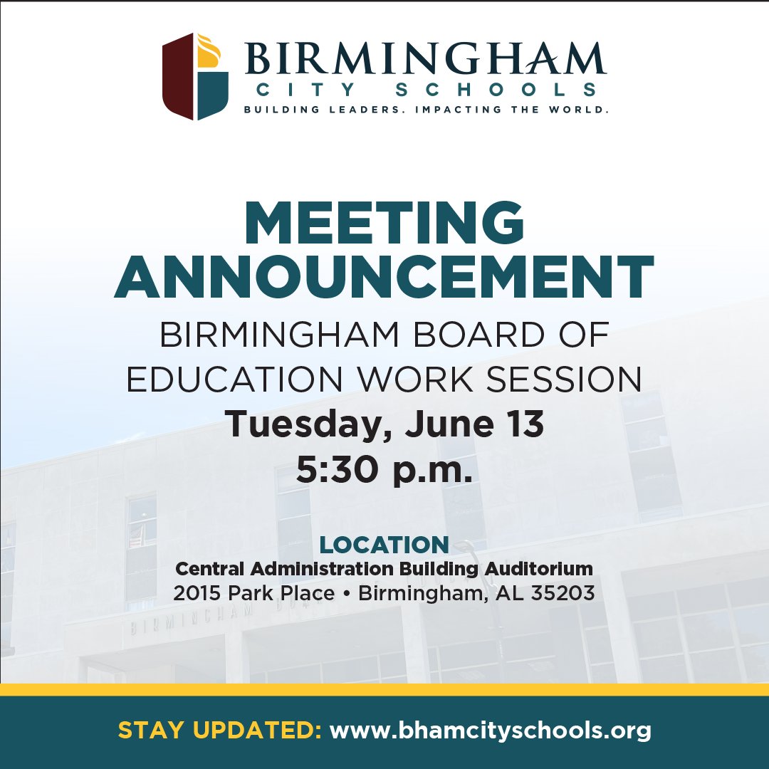Birmingham City Schools🎓 on Twitter "Birmingham Board of Education