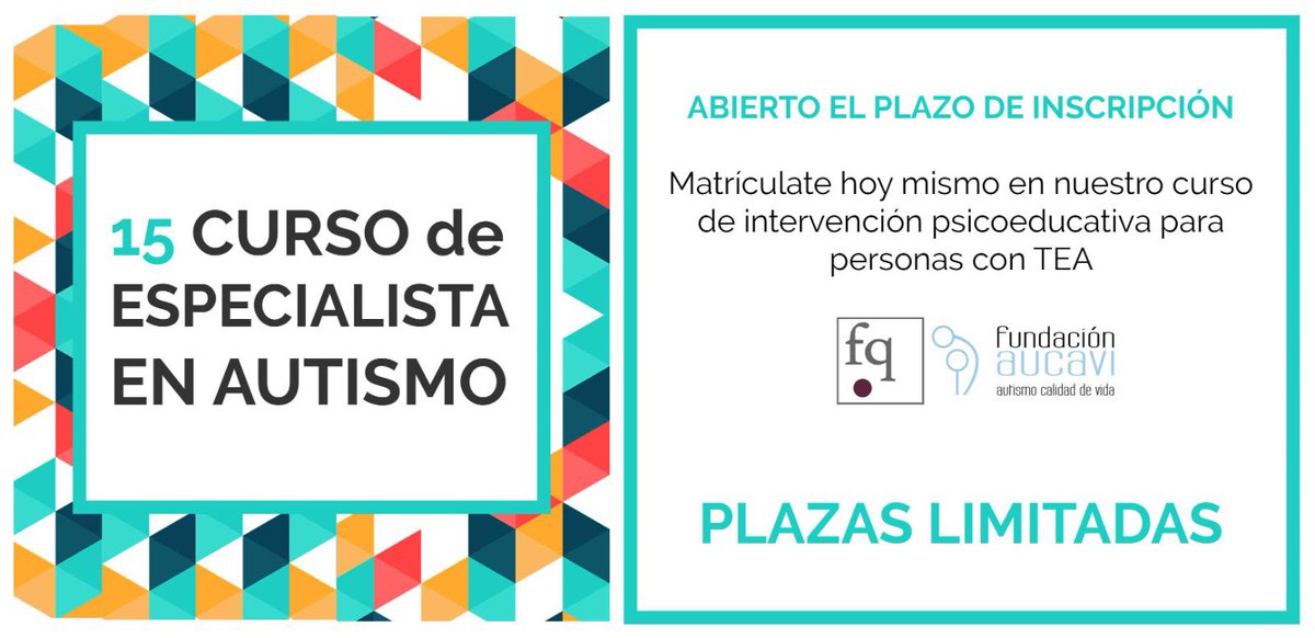 🧑🏼‍🏫¡Apúntate a nuestro Curso especialista en autismo!   

📷 Una formación que capacita a profesionales del ámbito educativo y clínico para la intervención especializada con personas con TEA.    

¡Más info en nuestra web! 📷fundacionquinta.org/formacion/