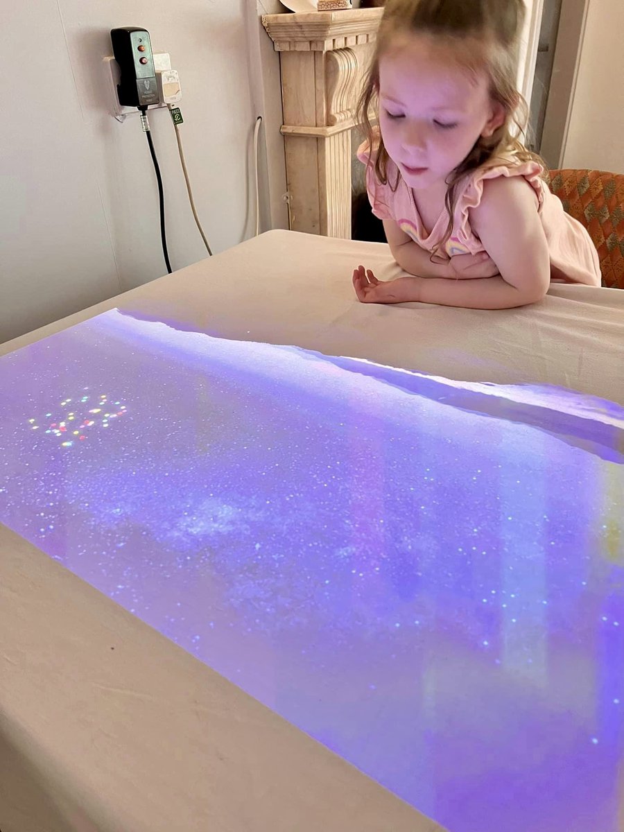 Elsie visited her great grandmother today and played with her &amp; her therapy pet her great grandmother takes care of. She also played with the interactive magic table we have at the home. <a href="/baulch_hannah/">Hannah Baulch💙</a> <a href="/BlaenauGwentCBC/">Blaenau Gwent CBC</a> <a href="/haydht2000/">Haydn Trollope</a> #intergenerationalfriendships