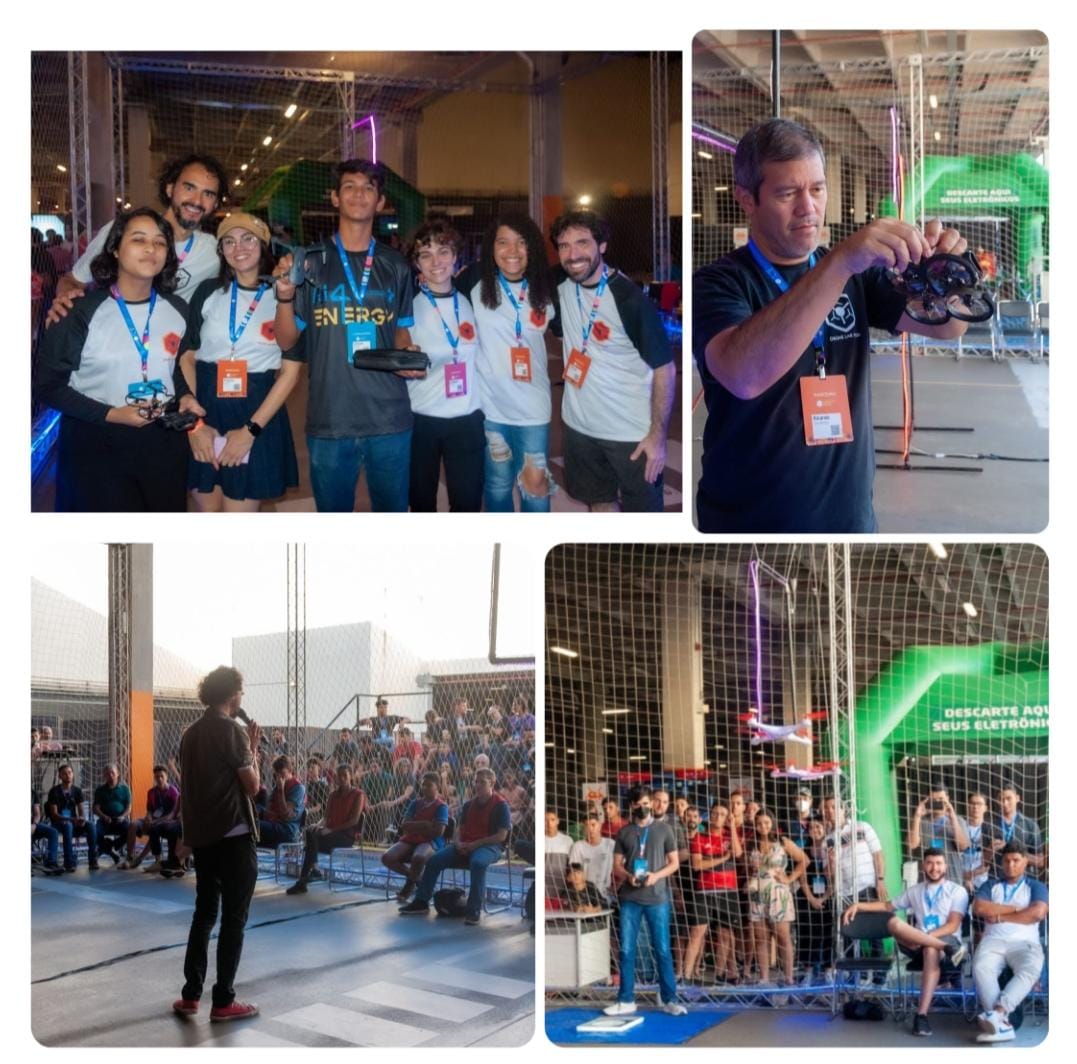 AnaFrank57's tweet photo. DRONE LAB BRASIL
14hs: Workshop de introdução aos Drones, sessões de 30 minutos com turmas por ordem de chegada
Arena de Drones
16hs: Batalha de Drones
Arena de Drones
18hs: Corrida de Drones Profissional
Arena de Drones
#CPGoias3 @g1goias @droneiras @CampusPartyBRA https://t.co/NQ0WwZ0Tet