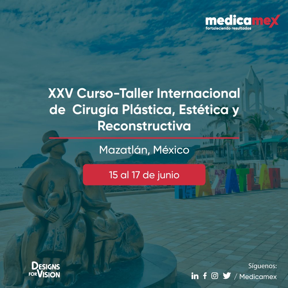medicamex's tweet image. Acompáñanos del 15 al 17 de junio en el XXV Curso-Taller Internacional de  Cirugía Plástica, Estética y Reconstructiva, donde estará presente nuestra especialista de la línea Designs for Vision.
#Medicamex #Designsforvision #DFV #fortaleciendoresultados #MedicalLoupes