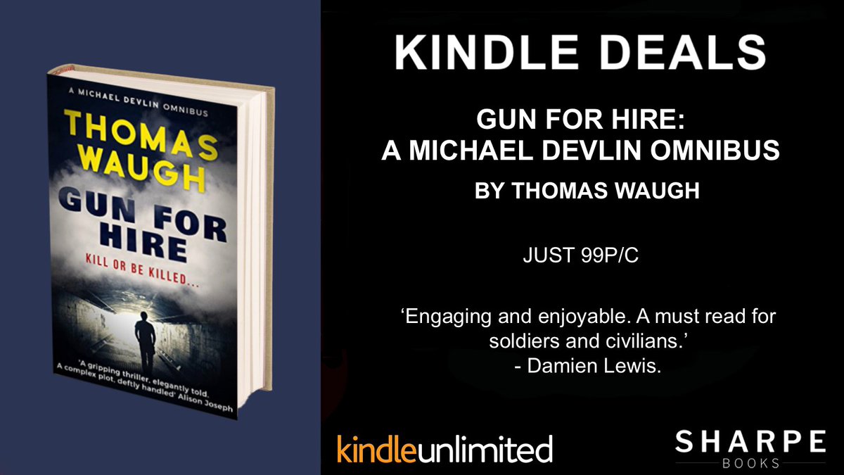 #KindleDeals #99p 
Gun For Hire: A Michael Devlin Omnibus. 
By @thomaswaugh88

'Engaging and enjoyable.'
amazon.co.uk/dp/B07B8VYZR5/

@BestThrillBooks

#crimefiction #paratroopers #bookboost