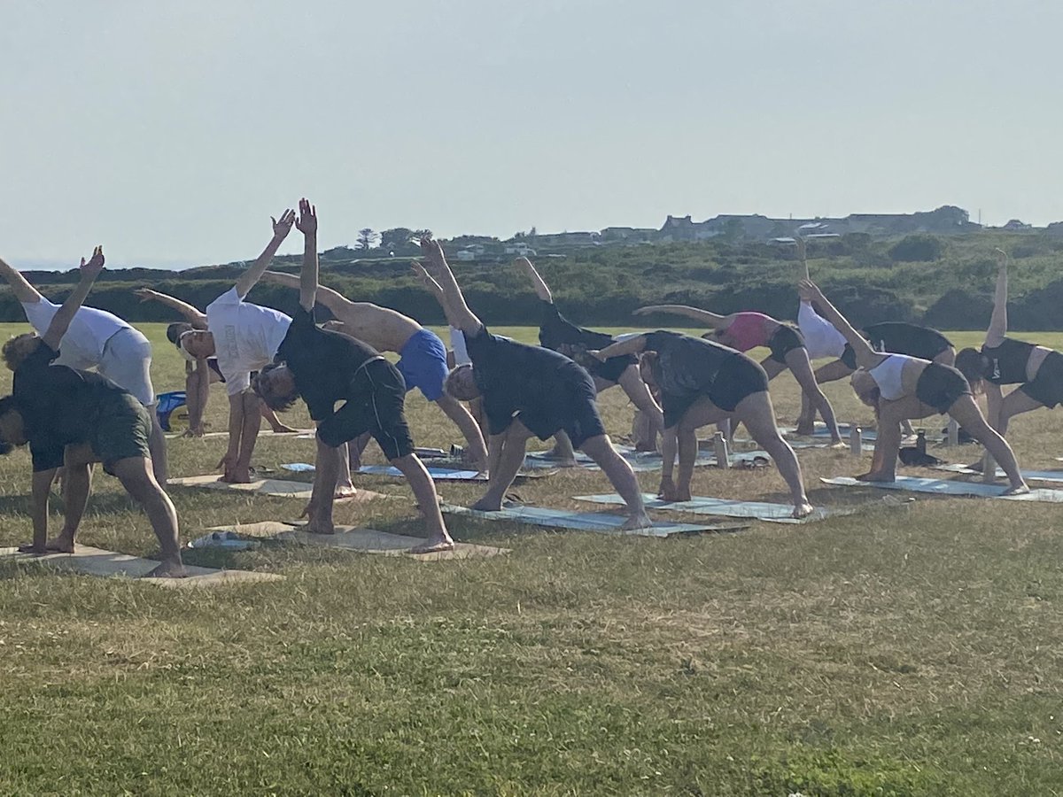After a very busy day coasteering, species identification and plastic pollution litter pick it’s time for a little  mindfulness.    Some outdoor yoga for the IB students in stunning surroundings followed by an evening swim to finish a perfect day.