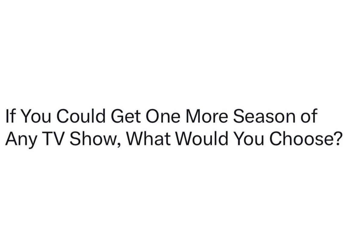 Let’s hear it ⤵️- mine is The Sopranos cause that ending was cheeks