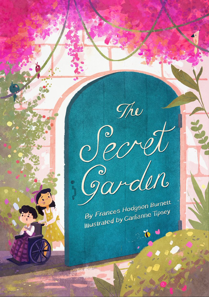 I've been wanting to do book cover illustration but realized I didn't have any samples in my portfolio. 

Starting with the secret garden so I can draw leaves and flowers 💕

#kidlitart #bookcoverart @Jemiscoe @AndreaBrownLit
