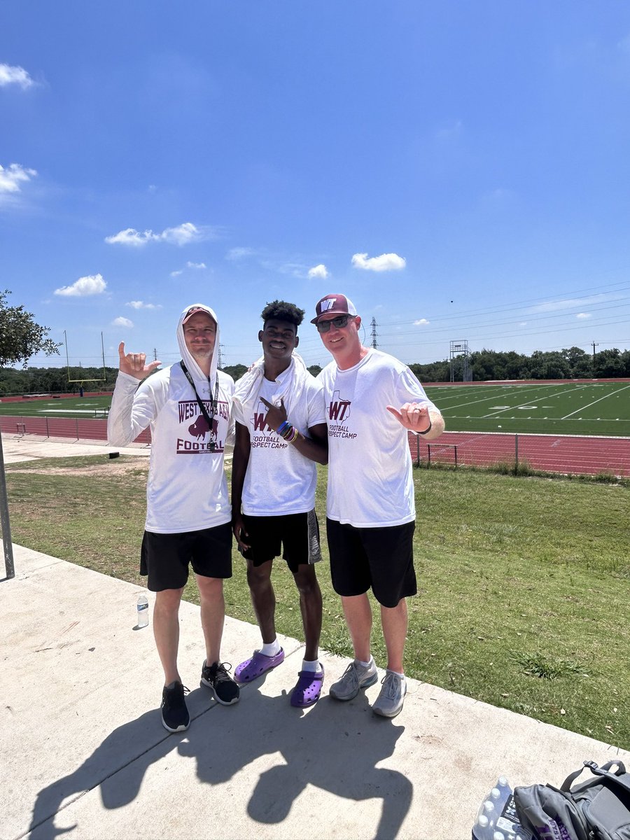 WOW after a great camp and conversation with <a href="/CoachJoshLynn/">Josh Lynn</a> I’m blessed to say I have earned a offer to <a href="/wtamu/">West Texas A&M University</a> !!!!!