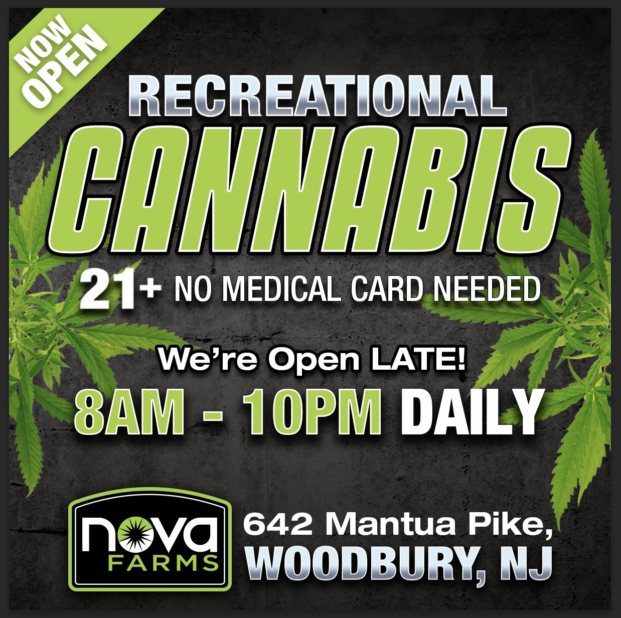 Nova Farms on Twitter "Nova Farms Woodbury is open late 8AM to 10PM daily with the best flower