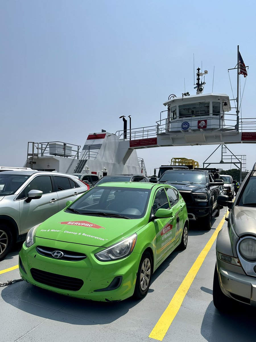 SERVPROnorthFL's tweet photo. Took the @stjohnsferry from an estimate in @COJB_Government to a job check in @MyCOFB. What a beautiful and relaxing break in our daily commute. Thankful for the workers and organizations that maintain our ferry system! Saved at least 45 minutes of drive time. @JaxFerryFriends https://t.co/qPsSxfj6Lc