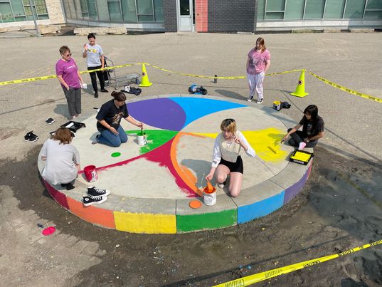 We stand with all our students, staff, and community members. #Pride2023 <a href="/RegPublicSchool/">Regina Public Schools</a>