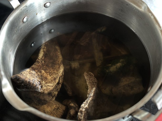 I told my best friend she could have the bones I found in my woods and I come downstairs and she&rsquo;s boiling
