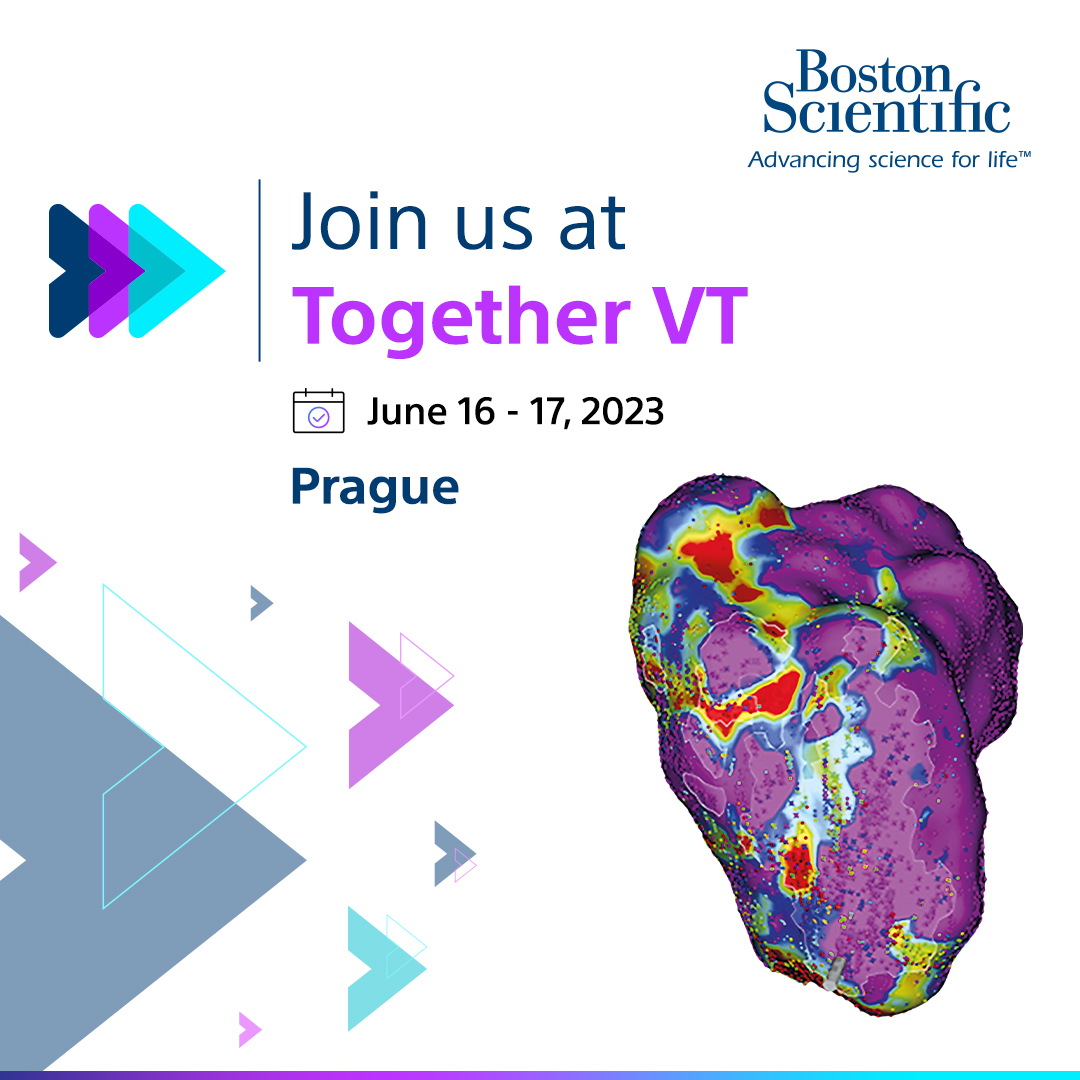 BSC_EU_Heart's tweet photo. We are proud to be a gold sponsor of #TogetherVT.
Join us at our booth to learn how ultra-HD mapping, access solutions and local impedance help physicians to treat ventricular #tachycardia.
#RHYTHMIA #STABLEPOINT https://t.co/LxdSVvMV8C