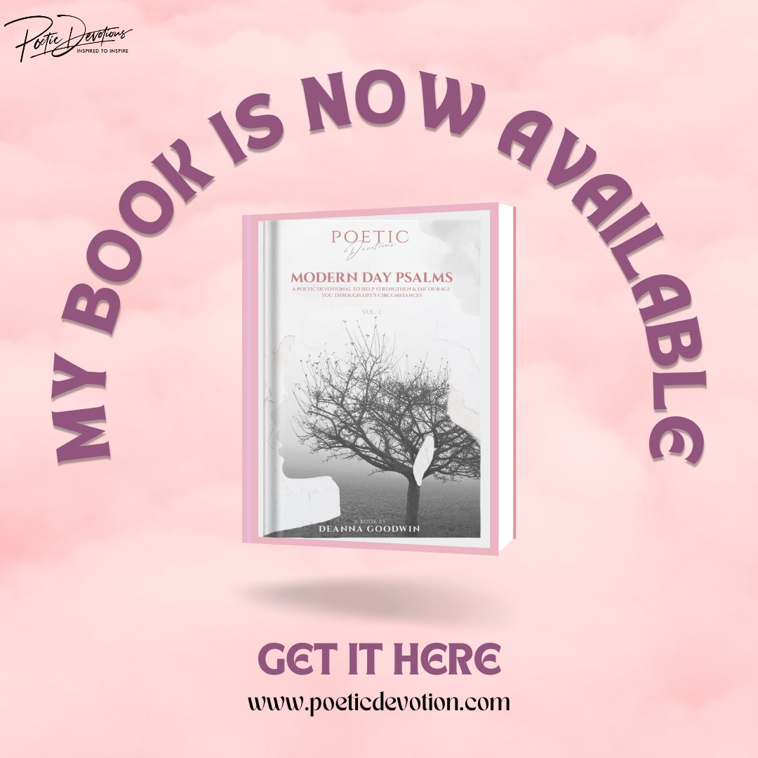 TruthInHerPen's tweet image. A Poetic Devotional to Help Strengthen &amp;amp; Encourage You Through Life's Circumstances - Illuminating the Path of Resilience, Hope, and Spiritual Renewal

Paperback:
a.co/d/dO2GtkW

Kindle/Ebook:
a.co/d/0T5RITC
a.co/iuKY3s
.
.
.
.
#ModernDayPsalms