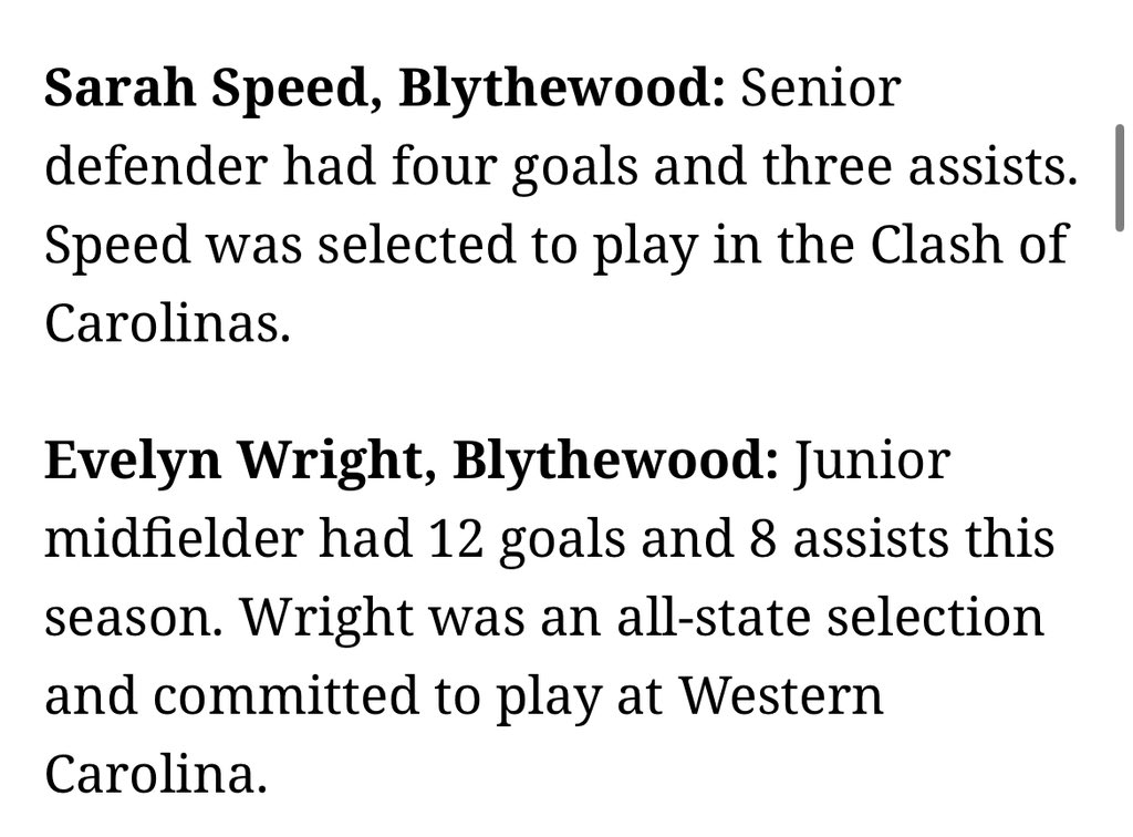 Honored to be selected for the All-Area team again this year! <a href="/catamountsoccer/">Western Carolina Soccer</a> <a href="/coach_whiting/">Nick Whiting</a> <a href="/tikitakaklu/">Tomasz Kluszczynski 🇵🇱/🇺🇸</a> <a href="/Ladybengalsocc1/">Lady Bengals Soccer</a>