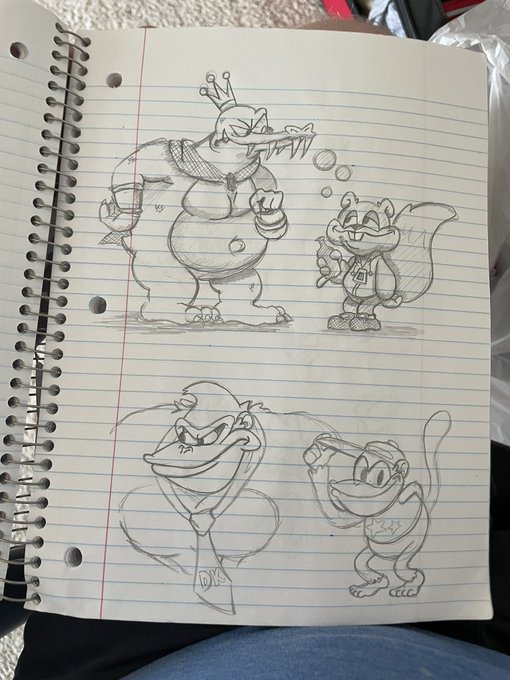 Going through sketchbooks from 4 years ago and I still like this page