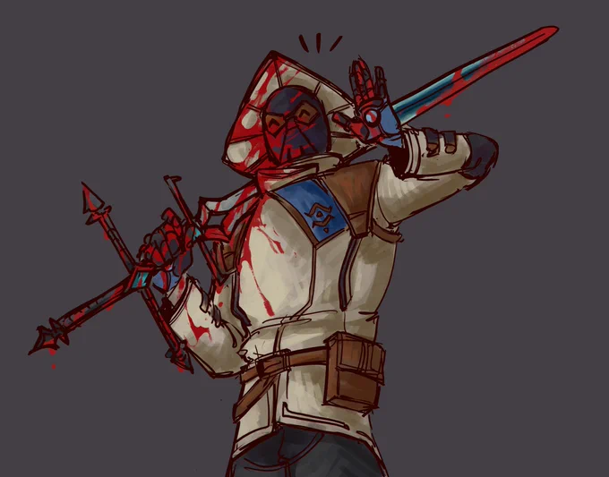 Cypher with my BoTRK melee being cute after a 4k because my ace got stolen (again) #VALORANT #ValorantArt #VALORANTfanart #Cypher