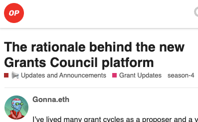 alexpoon_hk's tweet photo. The @optimismFND Grants Council has selected @CharmVerse to power their grants operations. There's even a write-up on why they chose @CharmVerse. Doesn't your community deserve better? https://t.co/kDb9GQNFIZ https://t.co/QEp5sE7Dbj