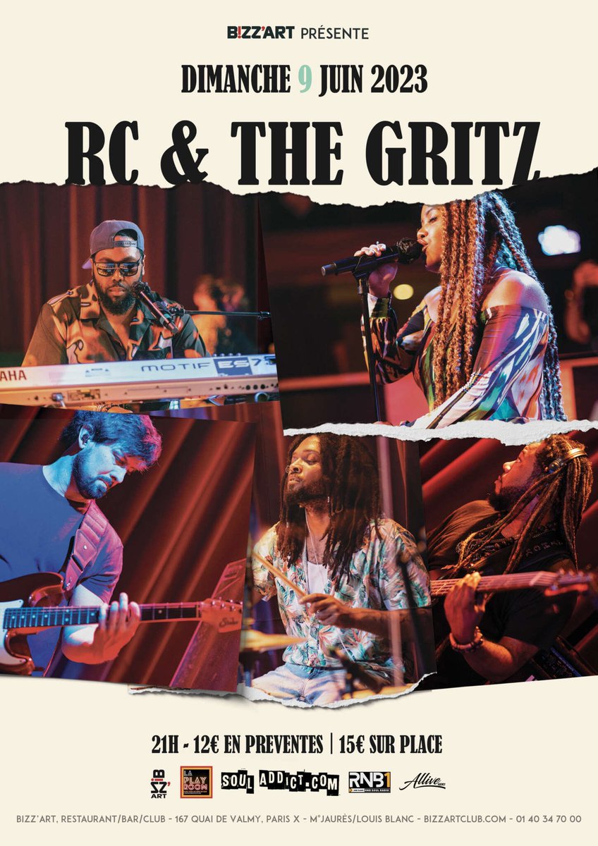 Paris! We are live tonight at @bizzartclub 

It’s going to be a great show. Join us! 
Doors at 8pm
Showtime - 9:30pm + after party with DJ!