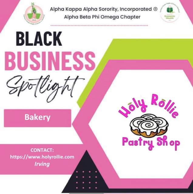 ABPhiO's tweet photo. Phi-Nomenal Black Business Highlight: When it's time for a sweet treat, find your way to Holy Rollie Pastry Shop in Irving, TX. Holy Rollie Pastry Shop makes cinnamon rolls from scratch in a variety of tasty flavors. 
 
#AKA1908 #SoaringwithAKA #BlackDollarDays https://t.co/upTI2LgJGQ