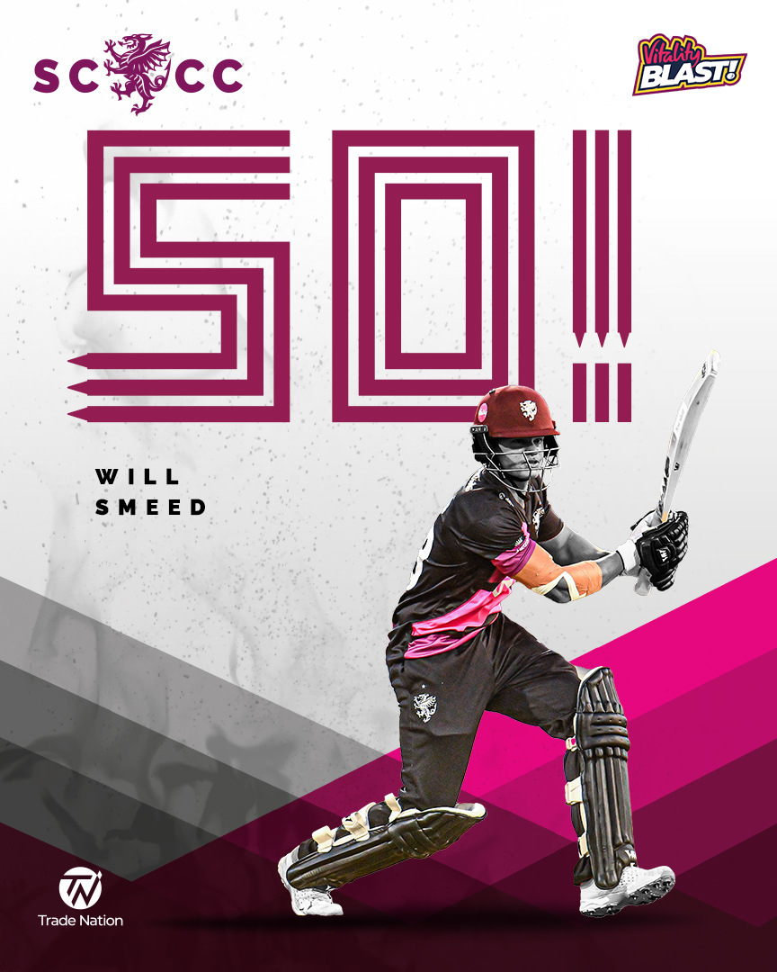 SomersetCCC's tweet photo. 21 BALL FIFTY FOR WILL SMEED!!!!!!!!!!!!!!!!!

Another fantastic powerplay for Somerset and the Banton / Smeed partnership is cooking once again! 62/0

#GLOvSOM 
#WeAreSomerset https://t.co/QIIaBPjOHs