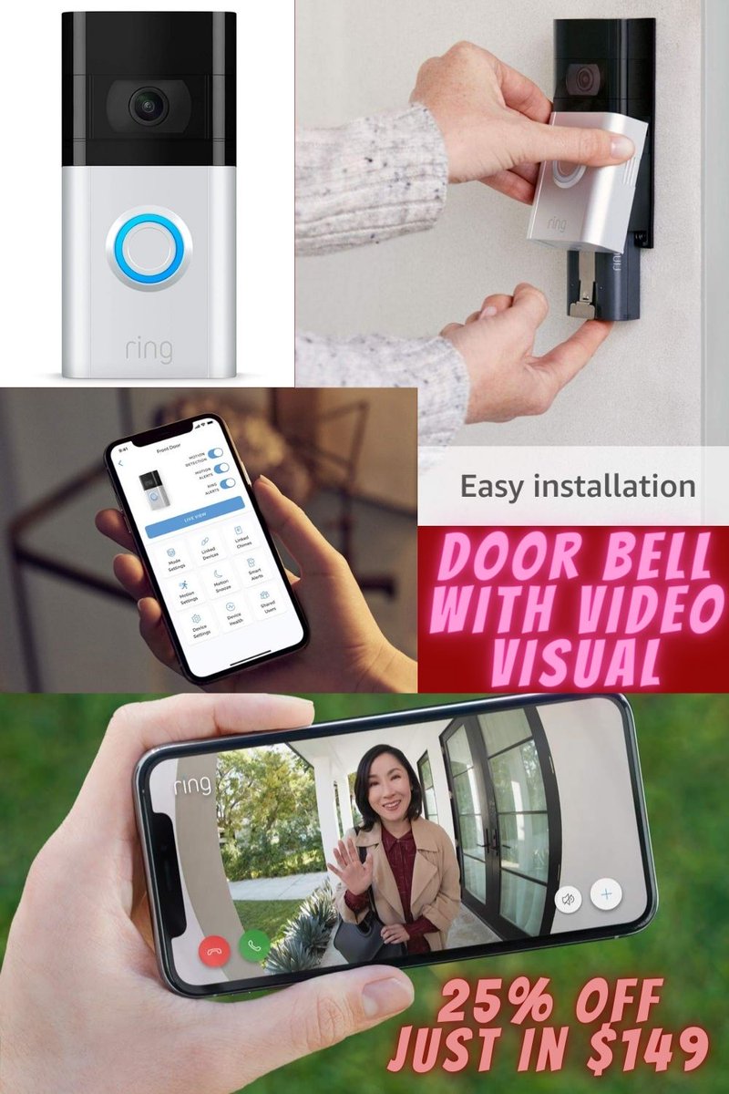 black64728's tweet photo. Ring Video Doorbell 3 – enhanced wifi, improved motion detection, easy installation  1080 HD Result     25% Off Just For $149  
👉https://t.co/y23LIOuOeO

#TaylorLopez #HunterBiden #MauricioHenao #Happi_JUNppi_Day #준냥이_생일이면_캐럿들은_냐아아 https://t.co/MlDE9Ipl5E