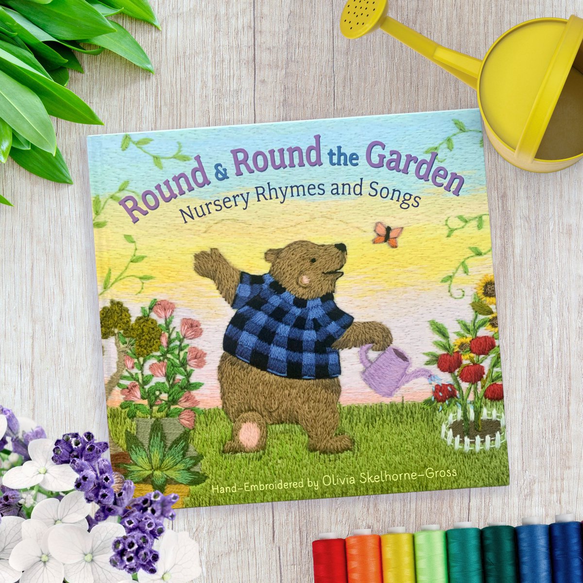 ROUND & ROUND THE GARDEN: a stunning book showcasing embroidery artistry by Hamilton artist, Olivia Skelhorne-Gross. 🎨🧵❤️ This collection of nursery rhymes and songs is perfect for children and adults. Available now! EmbroideryArt #ChildrensBooks #NurseryRhymes #HamiltonArtis