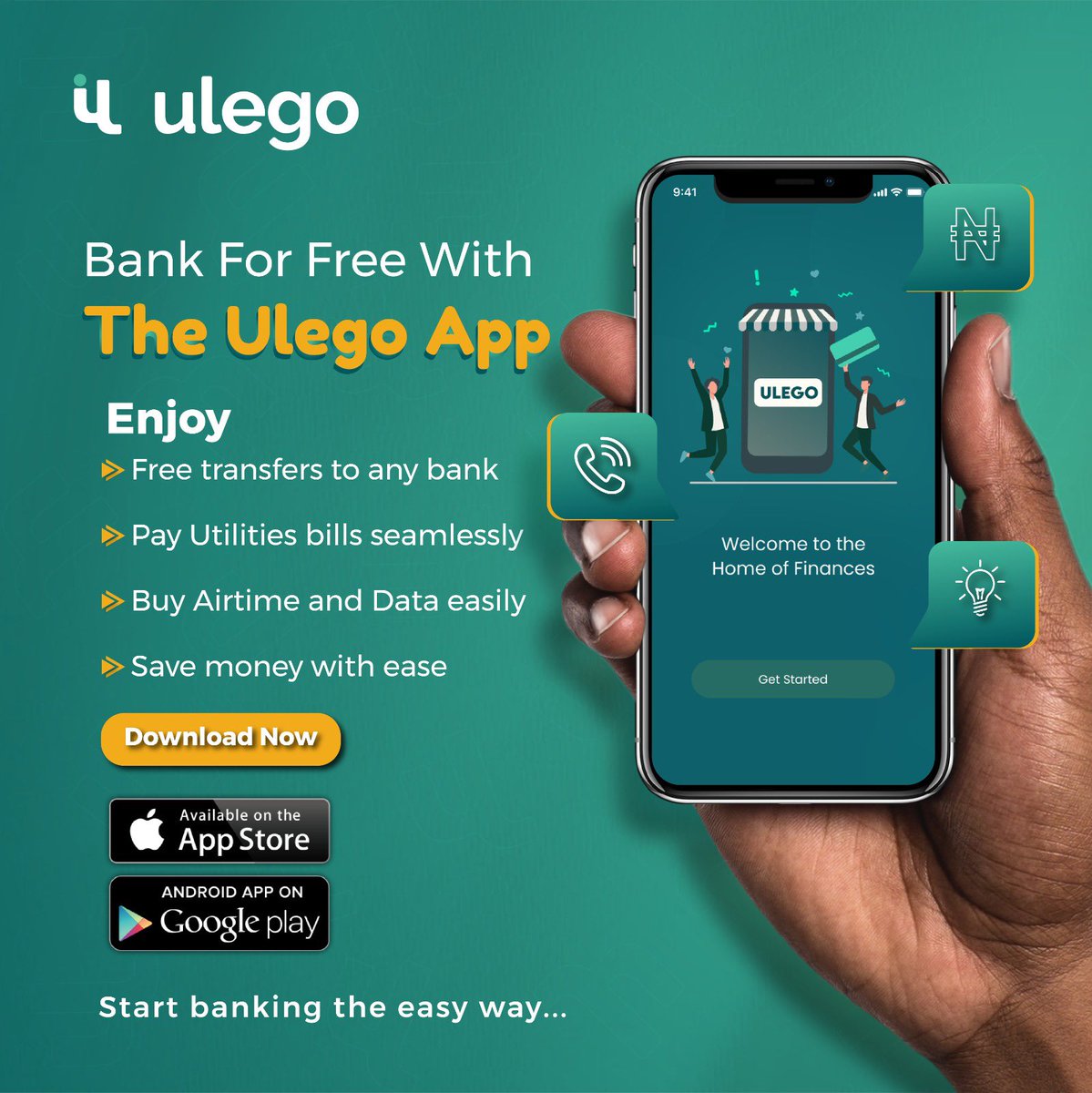 Say goodbye to transaction fees and hello to financial freedom! 🎉💰 Ulego is revolutionizing the way you handle your money with ZERO charges on every transaction. Spend without worrying about hidden costs and transact seamlessly today. Download now. Available on AppStore &