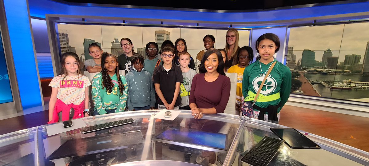 a_reid2's tweet photo. Our TG studio crew got to visit a real studio today. Thank you @wjz for hosting our students! Such a cool experience. https://t.co/qJNVHhkpNF