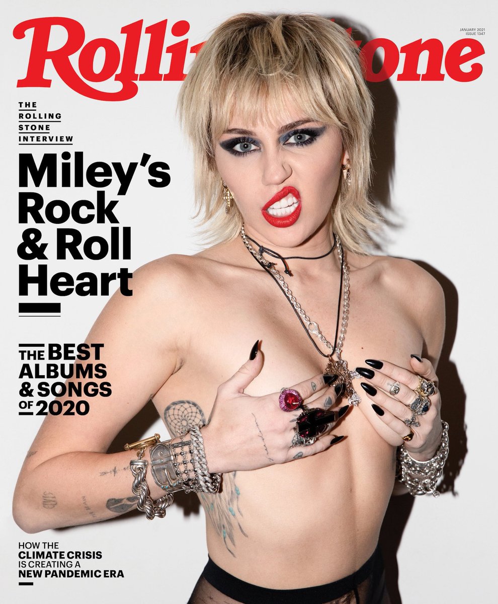 Miley Cyrus’ character in “Human Resources” reads her Rolling Stone issue 😂