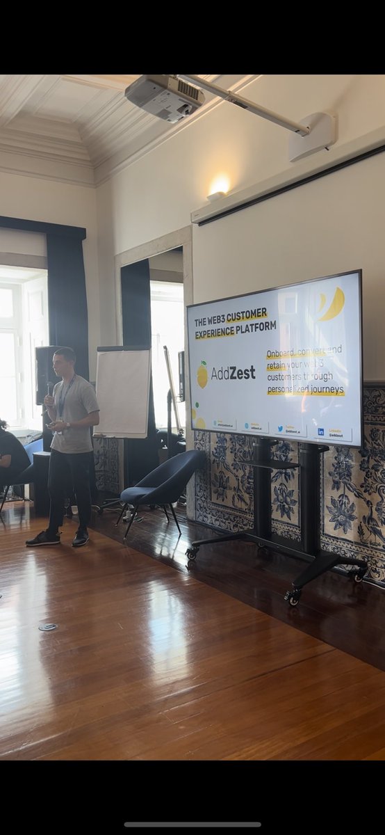 elliot_garreffa's tweet photo. What a great few days. 

@NFCsummit, followed by @epicweb3 where I pitched @addzest_ai as part of the pitch competition!🍋

Get in touch to find out more about the future of customer experience in #web3. 

#epicweb3 #addzest https://t.co/ATjOWlTKhY