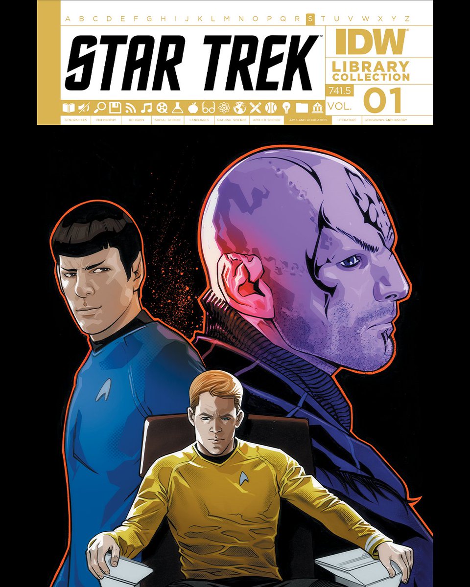 IDWPublishing's tweet photo. Star Trek Library Collection, Vol 1 out on 6/13! Please note: You do not need a library card to purchase this book. @Da_Mess @mikecomix #timjones #alexkurtzman #robertoorci @David_Tipton @Scott_Tipton https://t.co/SouKQ0wddL