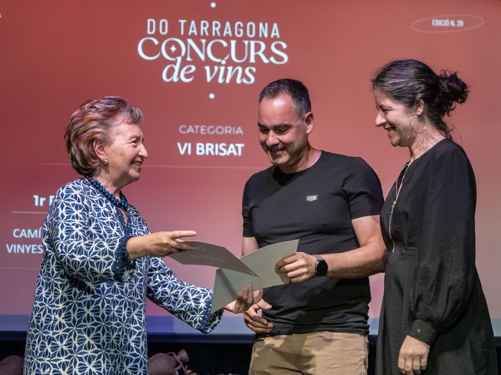 CambraTarragona's tweet photo. 🍷La @CambraTarragona ha fet costat a la @DOTarragona en el marc de la 29a edició del #ConcursdeVins, celebrat al Teatret del Serrallo. 
.
📸 Laura Roigé, presidenta de la Cambra de Tarragona, lliura un dels guardons atorgats per la DO Tarragona.
.
#DOTarragona #vins #Tarragona https://t.co/CNxiPSk94F