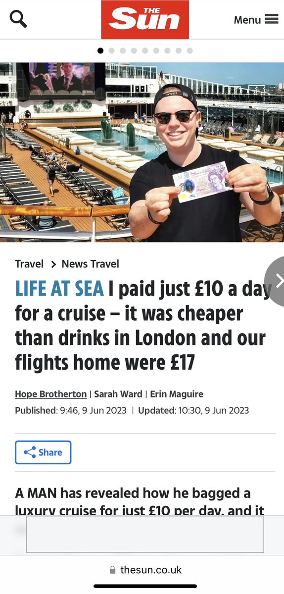 Who says you can’t find a deal in our app #mykindofcruise 

thesun.co.uk/travel/2262968…
