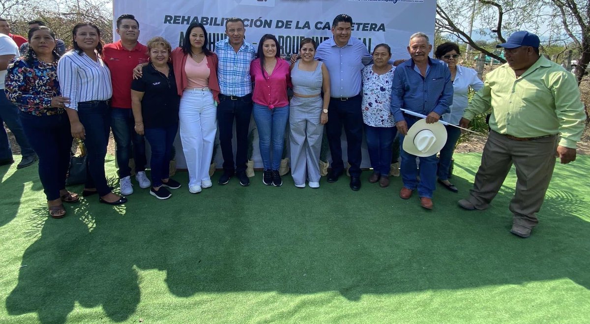 Avanzamos en la infraestructura carretera de nuestro municipio con la rehabilitación de la carretera Ahuehueyo-Parque Industrial. Agradezco a la Diputada <a href="/AnrubioVero/">Vero Anrubio</a> sumar esfuerzos para que esta obra bipartita.