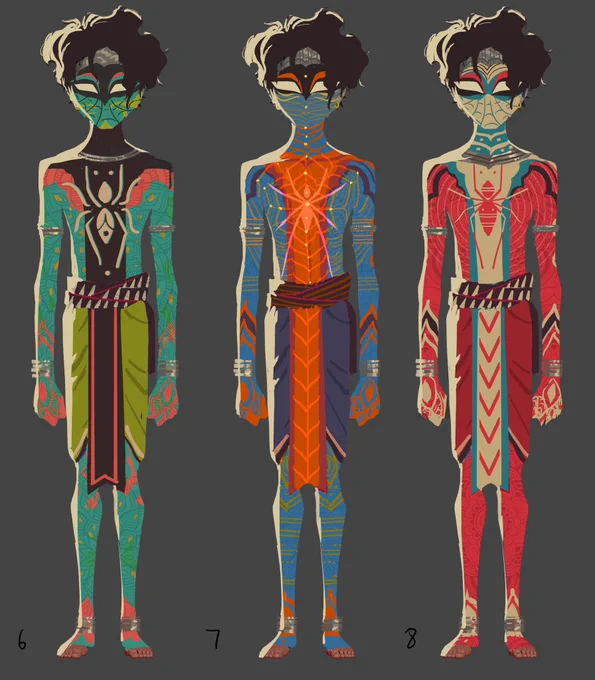 I was very fortunate to get the opportunity to work on the Pavitr Prabhakar character on  movie. Here are some initial designs inspired by Indian architecture and theatre art forms like Theyyam, Yakshagana and Koothu #pavitraprabhakar #SpiderVerse