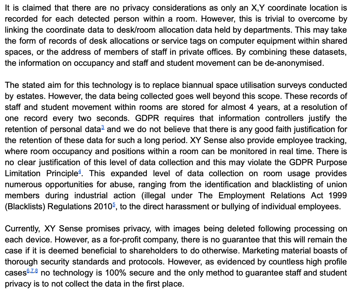 GIStuart's tweet image. We discovered this was happening because we were notified about building work in staff and PhD offices. I wrote this letter, signed by many colleagues to outline some of the issues.

Accessible version with clickable links here: docs.google.com/document/d/1Xi…