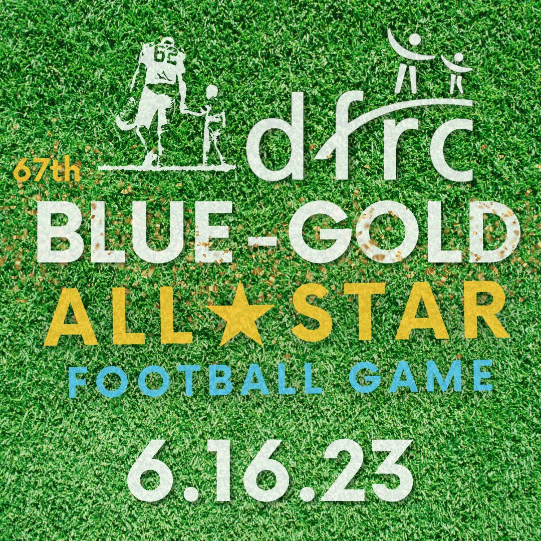 We are ONE WEEK AWAY from the 67th DFRC Blue-Gold All★Star Football Game! Do you have your tickets yet? Get them here: bluehens.evenue.net/cgi-bin/ncomme…