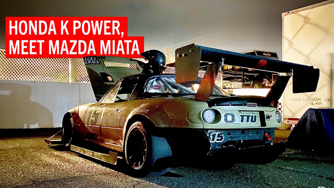 grm_mag's tweet photo. Is a K24-powered Mazda Miata an answer to "the answer?" https://t.co/lM0RvkQAEN
#FastFriday #UTCC #UltimateTrackCarChallenge #Mazda #Miata #MazdaMiata #K24 #GrassrootsMotorsports https://t.co/DU0ayIB6L3