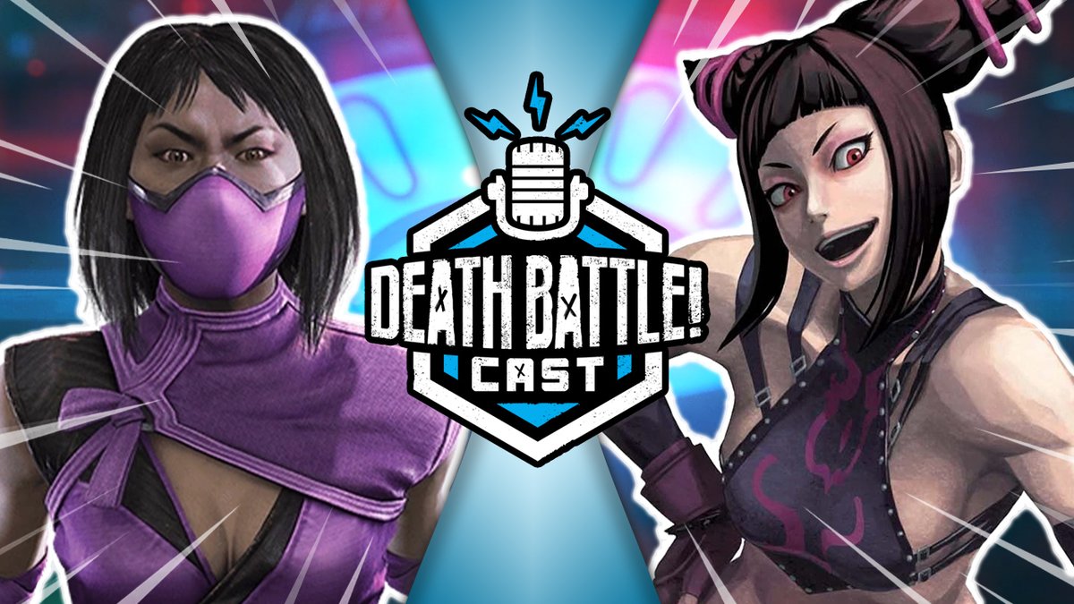 DEATHBATTLE's tweet image. On the next episode of #DEATHBATTLECast, we're joined by the one &amp;amp; only @OmegaSparx  and revisiting a #DBX match-up between fighters born from supervillain machinations - it's Mileena from #MortalKombat1 vs #StreetFighter6's Juri Han!