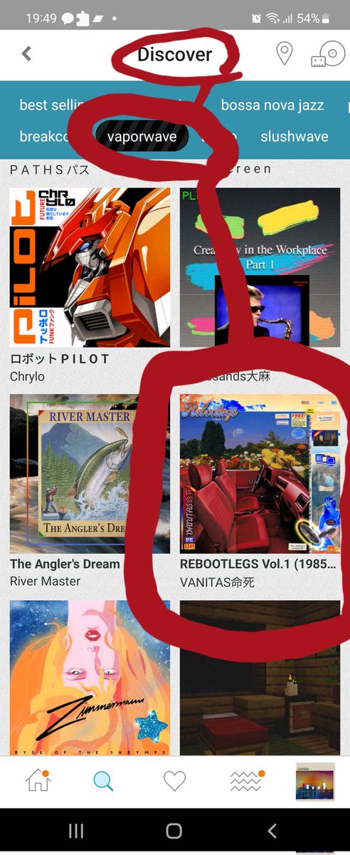 VANITAS_567's tweet photo. My samplefree classic styled vaporwave album is making it's way into bandcamp's discover !
#discover 🚗💿🌻 REBOOTLEGS Vol. 1 (1995-2003)
Get a free yum code to check it out 🔽
https://t.co/CSJ2MzUMYC
Follow me on bandcamp ! https://t.co/SU2eokhws5
#yum #vaporwave #samplefree https://t.co/IdOa0Ekn6H