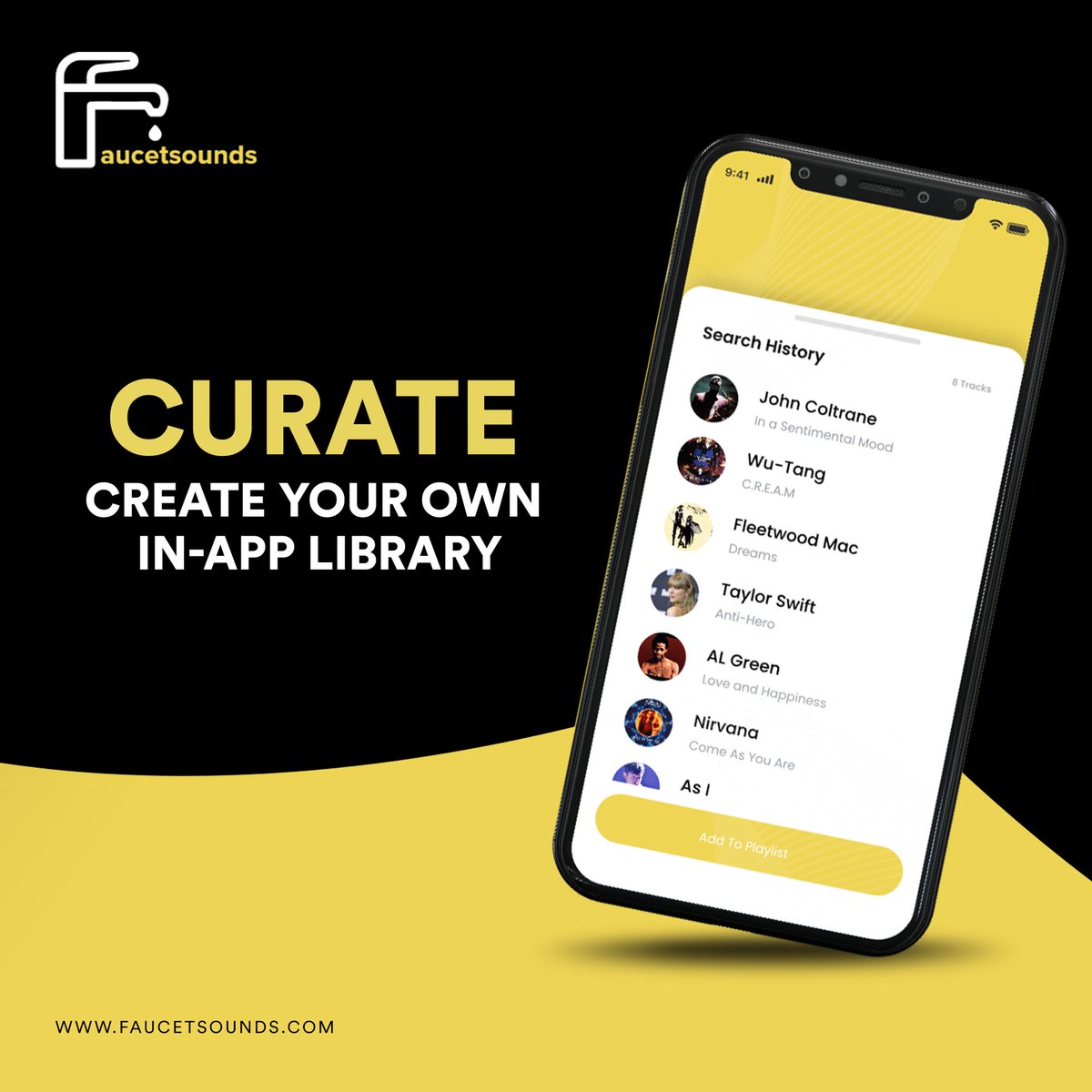 SoundsFauc3801's tweet image. Build Your Melodic Haven! Create and organize your own in-app library, curating the perfect soundtrack for your life's moments. Let the app be your musical Heaven.

#faucetsounds #faucetsoundsapp #appfeature #songs #spotify #spotifymusic #spotifyplaylist #playlistcreation