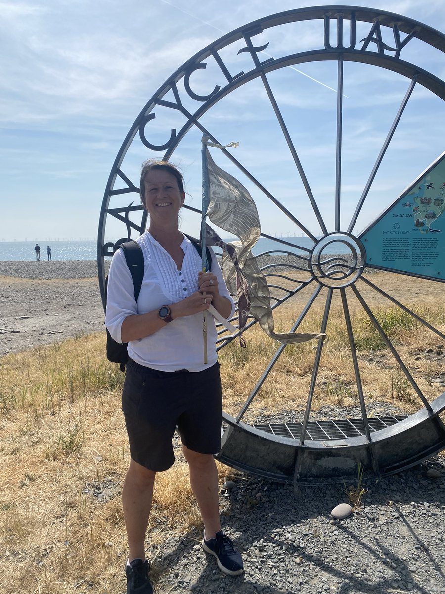 jones_ang's tweet photo. Feel very lucky to have escaped the screen to join @Alipretty @Kinetika @_MBay team on the final 6 miles of the Bay Lines - Beach of Dreams on Walney. Sharing stories, and learning all about the flora and fauna. Well done to all involved! @WandFCouncil #liveworkthrive https://t.co/ohithFmrGG