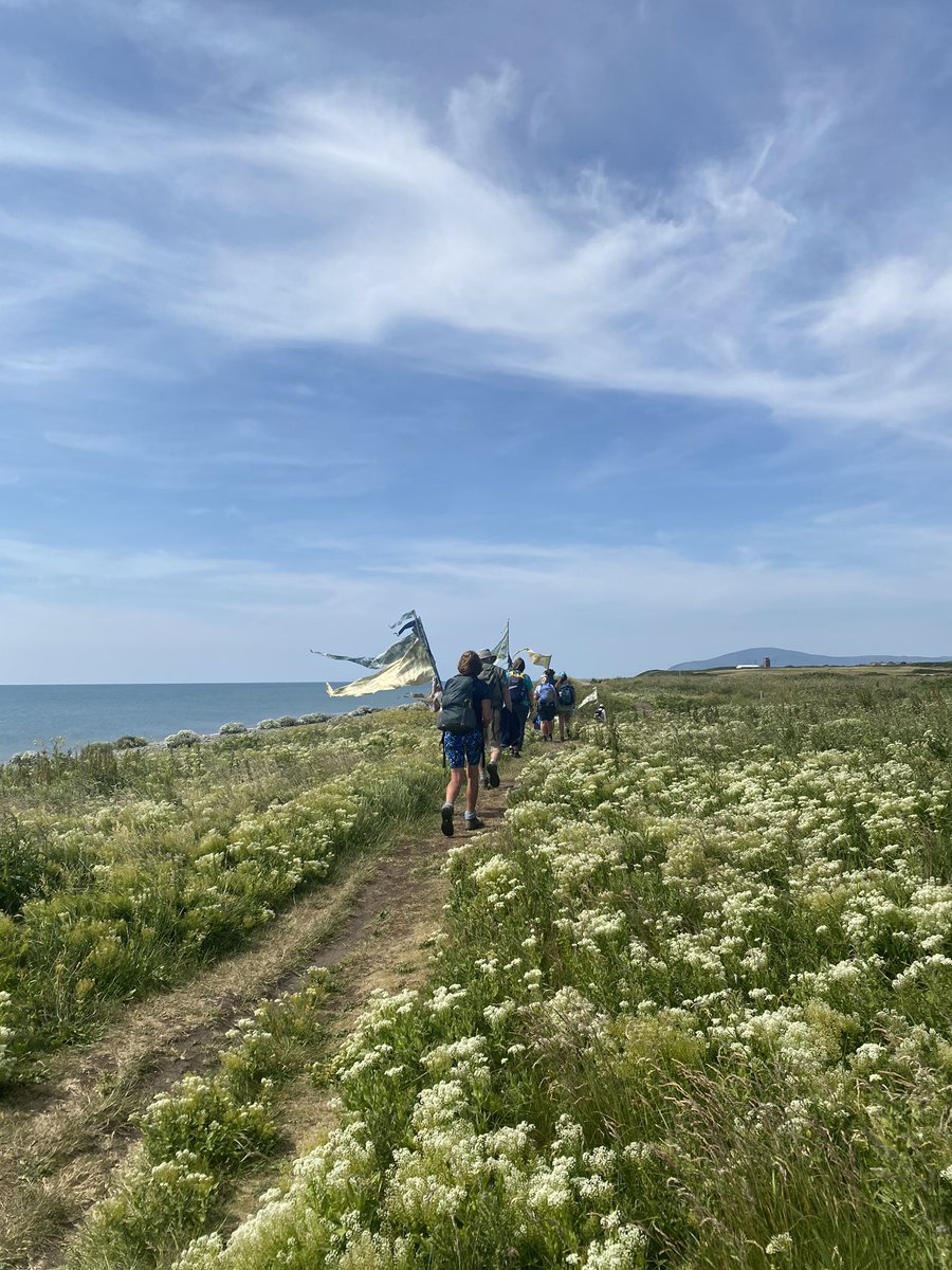 jones_ang's tweet photo. Feel very lucky to have escaped the screen to join @Alipretty @Kinetika @_MBay team on the final 6 miles of the Bay Lines - Beach of Dreams on Walney. Sharing stories, and learning all about the flora and fauna. Well done to all involved! @WandFCouncil #liveworkthrive https://t.co/ohithFmrGG