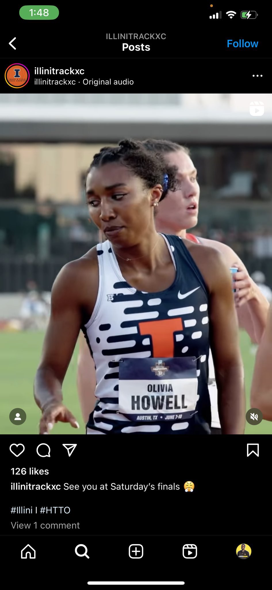 Nike track uniforms top