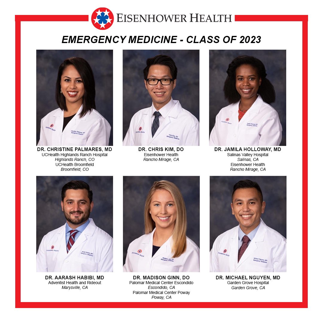 Our #Classof2023 seniors are moving on up! We are so proud that they all landed some of the #bestjobsinEM. Congratulations to the newest #attendingphysicians of #EmergencyMedicine 🎉

#Match2024 #Match2023 #BAFERD #EMBound #MedTwitter #DOMedTwitter #FOAMed #MedEd @CORD_EM