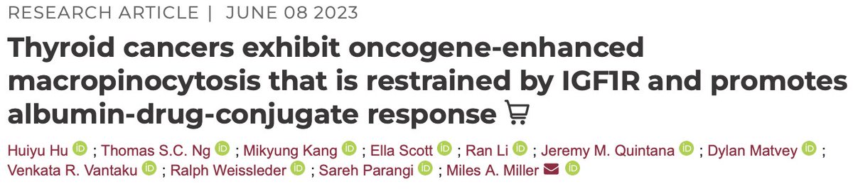 Congrats <a href="/hu_huiyu/">Huiyu Hu</a> on great work towards synergies for augmenting macromolecular drug delivery! #teamwork #theranostics #thyroidcancer  -&gt; aacrjournals.org/clincancerres/…