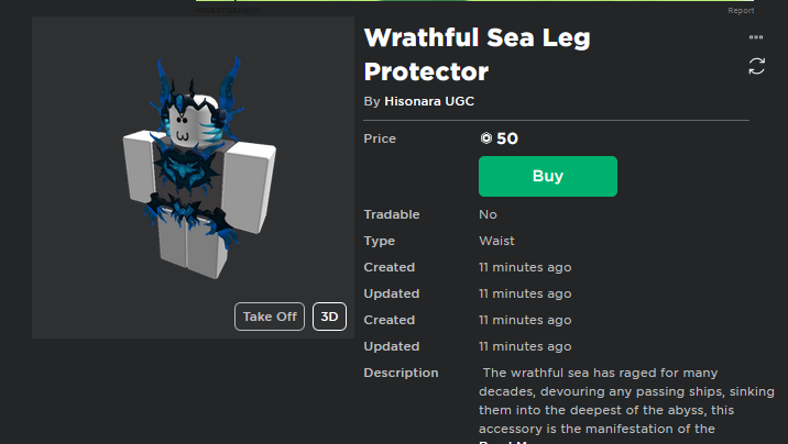 TheDrapo's tweet photo. Leg protector for the "Wrathful Sea" has been released! 

Sorry that it took so long for me to finish it. Next is shoulder pads to finally complete the set!

https://t.co/YH5E4hQAfy

#ROBLOX #RobloxUGC #RobloxUGCConcept #RobloxDev #RobloxDevs https://t.co/GPxMCz5KpF