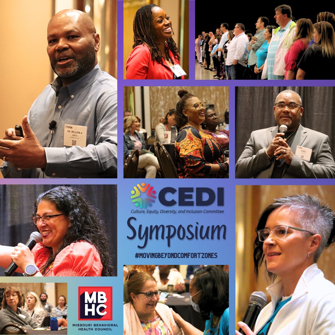 Missouri Behavioral Health Council (@missouribhc) on Twitter photo Our CEDI Symposium took place Wed w/the goal of learning&incorporating culture, equity, diversity, &inclusion <a href="/work/">Work</a>&home! TY to all speakers &attendees! @BurrellCenter <a href="/BHR_STL/">BHR Crisis Line</a> <a href="/DrWilliamASmith/">Dr. William A. Smith</a> <a href="/CompassHN/">CompassHealthNetwork</a> <a href="/integratedwork/">Integrated Work</a> <a href="/pfhprevention/">Preferred Family Healthcare Prevention</a> @SwopeHealth@Latinactivista <a href="/heartlandc4bc/">Heartland Center for Behavioral Change</a> Our CEDI Symposium took place Wed w/the goal of learning&incorporating culture, equity, diversity, &inclusion <a href="/work/">Work</a>&home! TY to all speakers &attendees! @BurrellCenter <a href="/BHR_STL/">BHR Crisis Line</a> <a href="/DrWilliamASmith/">Dr. William A. Smith</a> <a href="/CompassHN/">CompassHealthNetwork</a> <a href="/integratedwork/">Integrated Work</a> <a href="/pfhprevention/">Preferred Family Healthcare Prevention</a> @SwopeHealth@Latinactivista <a href="/heartlandc4bc/">Heartland Center for Behavioral Change</a>