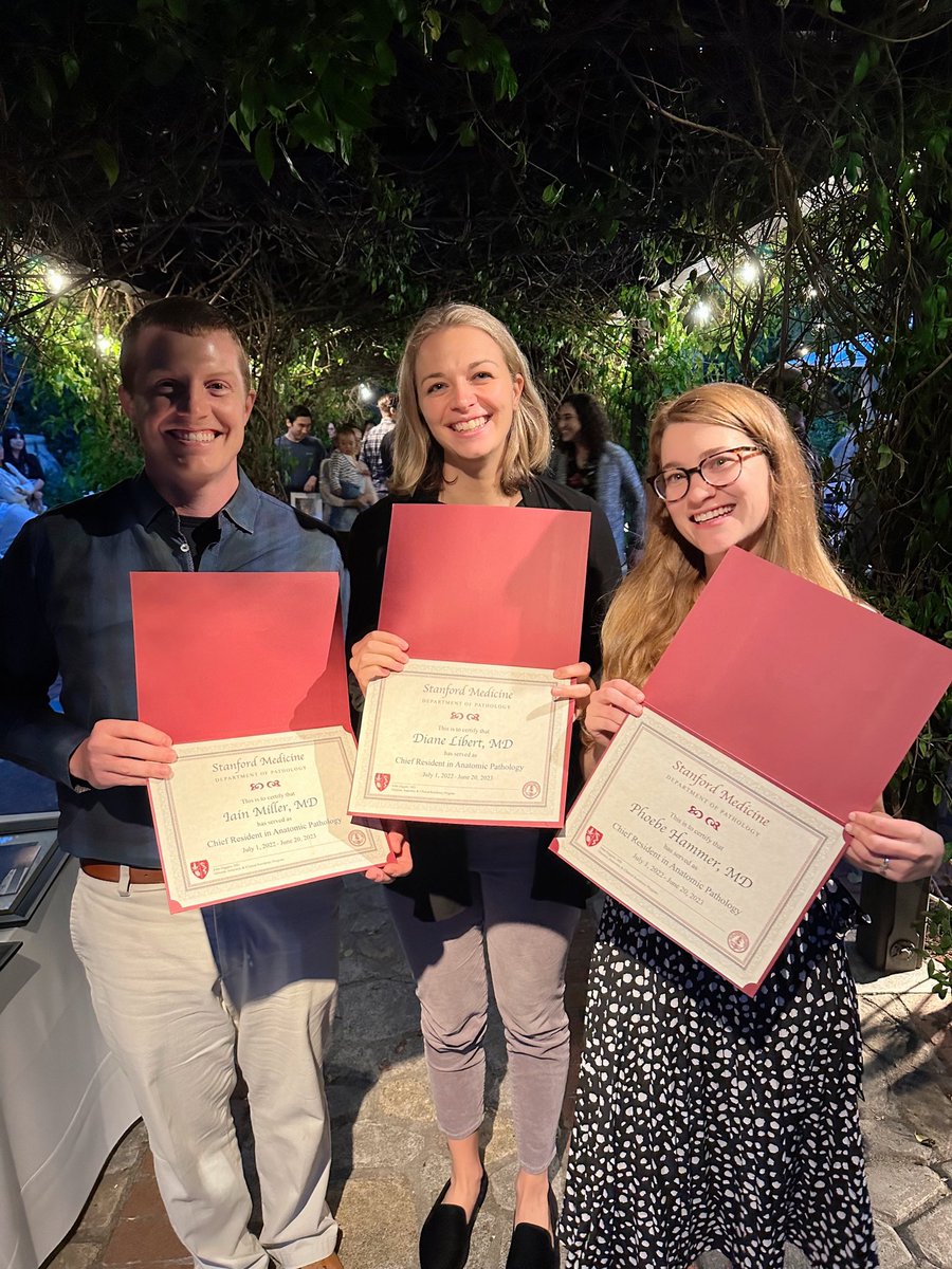 Phoebe Hammer, MD (@phoebehammermd) on Twitter photo Chief year in the books! Couldn’t have done it without my amazing co-chiefs <a href="/DianeLibert/">Diane Libert</a> <a href="/StanfordPath/">Stanford Pathology</a> Chief year in the books! Couldn’t have done it without my amazing co-chiefs <a href="/DianeLibert/">Diane Libert</a> <a href="/StanfordPath/">Stanford Pathology</a>