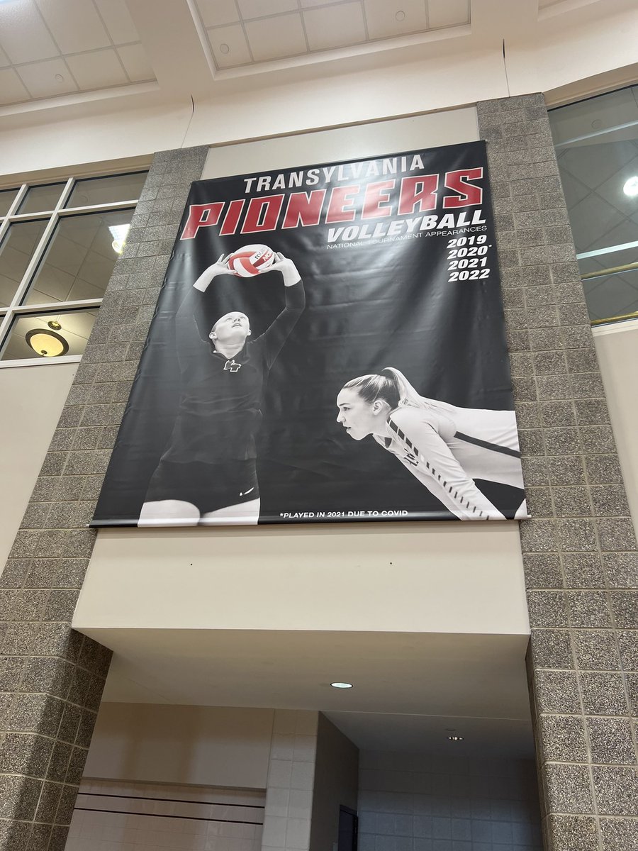 NDA_athletics's tweet photo. New decor for @TransylvaniaWVB featuring two of our own 👀 Grace Ward ‘19 and Cate Scheper ‘20 - HUGE success down in Lexington https://t.co/j3cDa5Wksq
